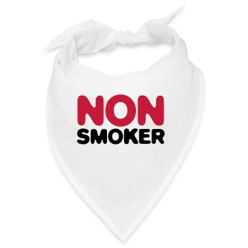 Ich bin Nichtraucher! - Bandana - Weiß - Vorne