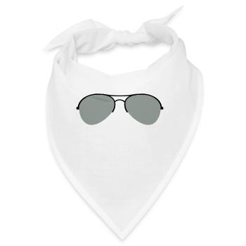 Die Flieger Brille - Bandana - Weiß - Vorne