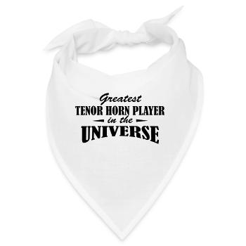 Greatest Tenor Horn Player in the universe - Bandana - Weiß - Vorne