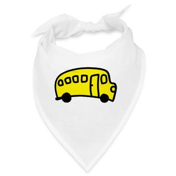 Bus - Bandana - Weiß - Vorne