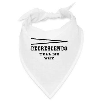 Decrescendo tell my why - Bandana - Weiß - Vorne