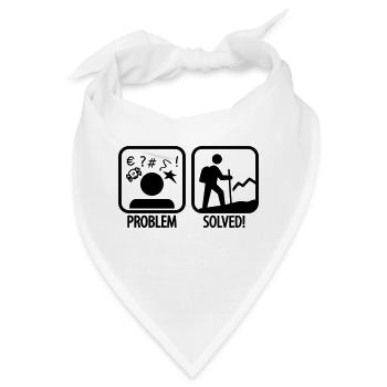 hiking: problem solved - Bandana - Weiß - Vorne