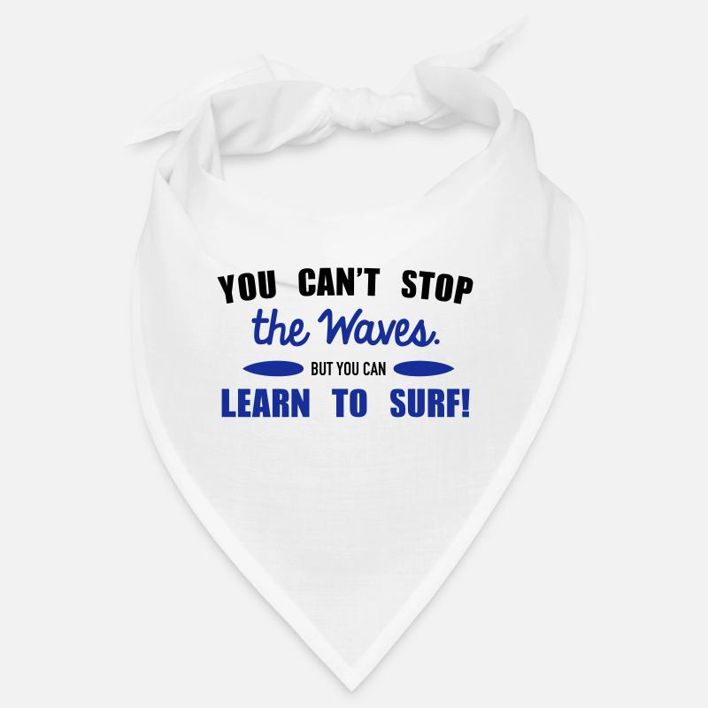 Learn to surf - Bandana - blanc