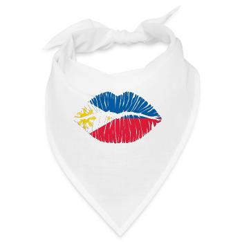 Kuss Philippinen - Bandana - Weiß - Vorne