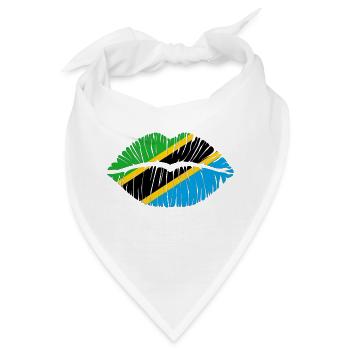 Kuss Tansania - Bandana - Weiß - Vorne