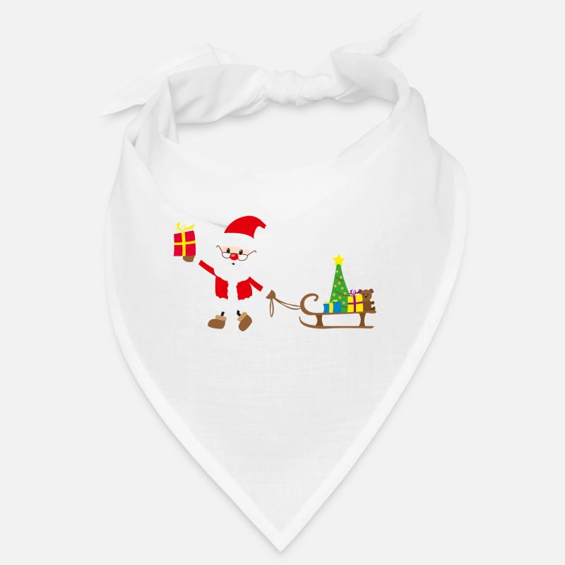 Weihnachtsmann - Bandana - Weiß