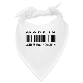 Made in Schleswig-Holstein - Bandana - Weiß - Vorne