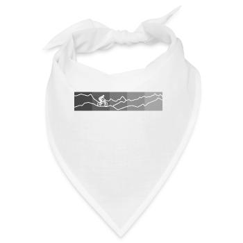 mountainbike rechtecke grau - Bandana - Weiß - Vorne