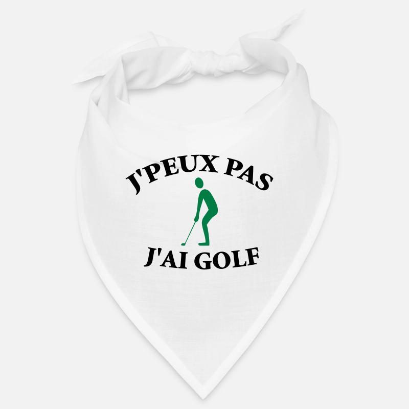 Ich kann nicht, ich habe Golf. - Bandana - Weiß