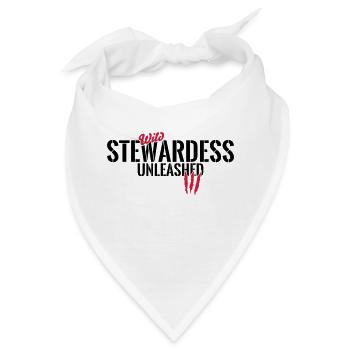 Wilde Stewardess entfesselt - Bandana - Weiß - Vorne