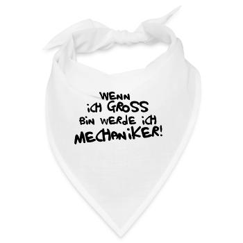 Ich werde Mechaniker! - Bandana - Weiß - Vorne