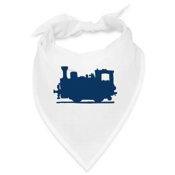 Vintage Steam Train - Bandana - Weiß - Vorne