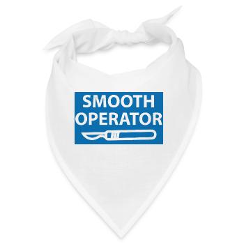 Doktor / Arzt: Smooth Operator - Bandana - Weiß - Vorne