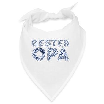 Bester Opa Kosenamen als Wortwolke - Bandana - Weiß - Vorne