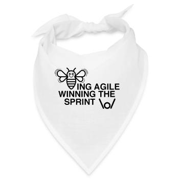 BEING AGILE WINNING THE SPRINT - Bandana - Weiß - Vorne