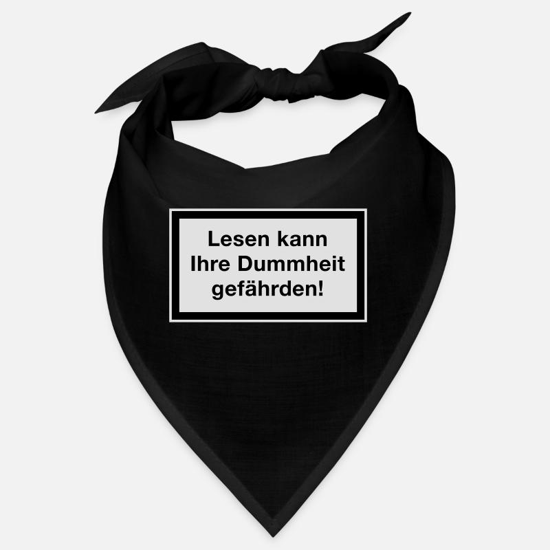 La lecture peut mettre en danger votre stupidité! Bandana