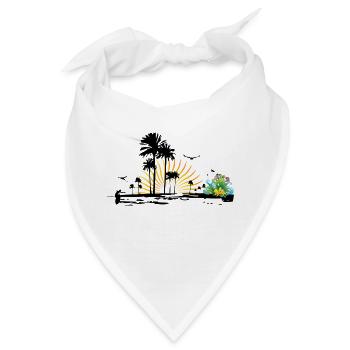 beach - Bandana - Weiß - Vorne