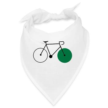 bike fixie fahrrad cycling sommer radsport rad - Bandana - Weiß - Vorne