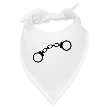 6061912 118904325 Handschellen - Bandana - Weiß - Vorne