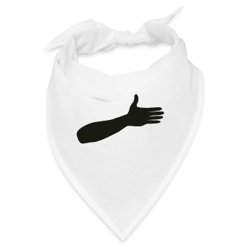 Hand Arm - Bandana - Weiß - Vorne
