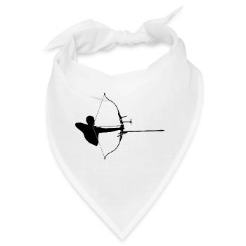 archery arrow bow crossbow target sports42 - Bandana - Weiß - Vorne
