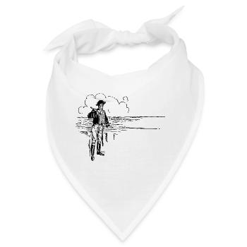 schiff boot kahn uboot segelboot segelschiff yacht - Bandana - Weiß - Vorne