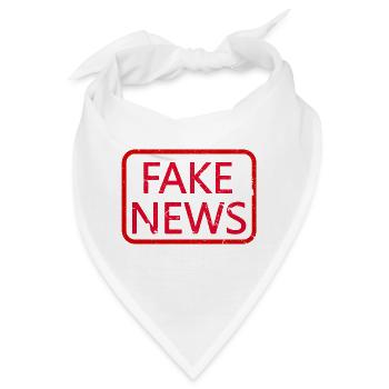 FAKE NEWS - Bandana - Weiß - Vorne