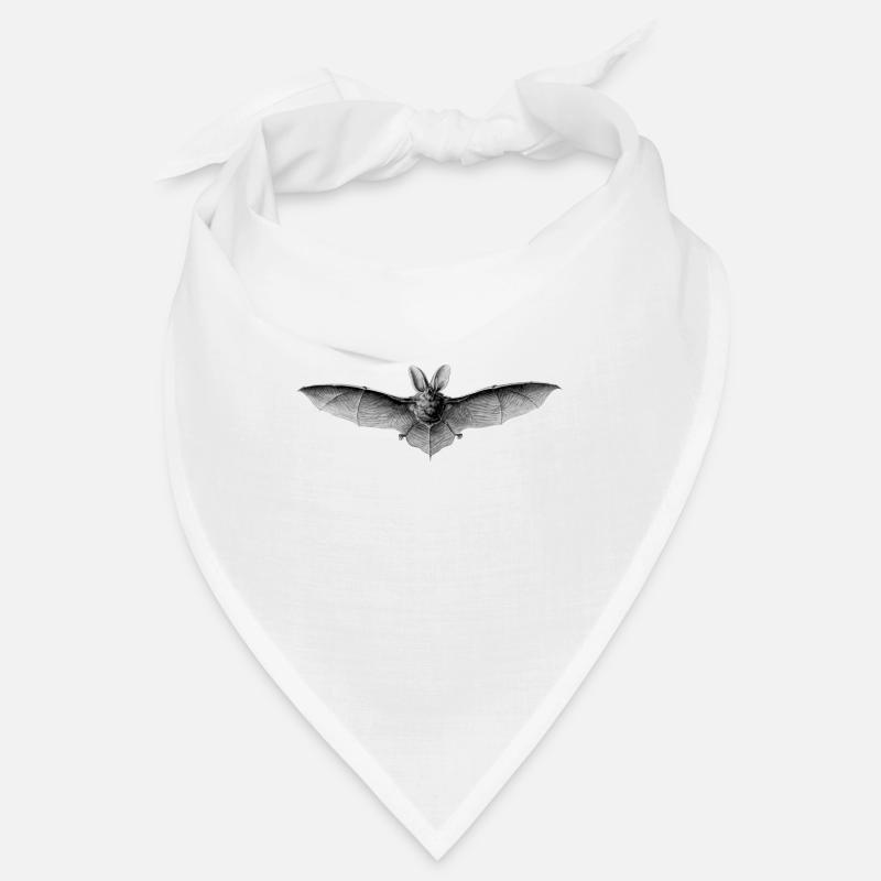 Fledermaus - Bandana - Weiß