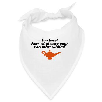 Hier bin ich! Was waren deine anderen Wünsche? - Bandana - Weiß - Vorne