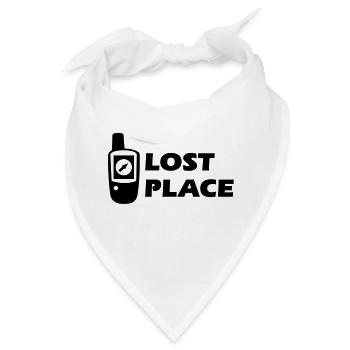 Geocaching GPS Lost Place Cache - Bandana - Weiß - Vorne