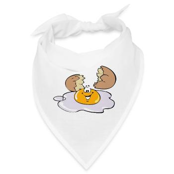 Spiegelei - Bandana - Weiß - Vorne