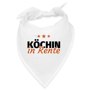 Köchin Rente - Bandana - Weiß - Vorne