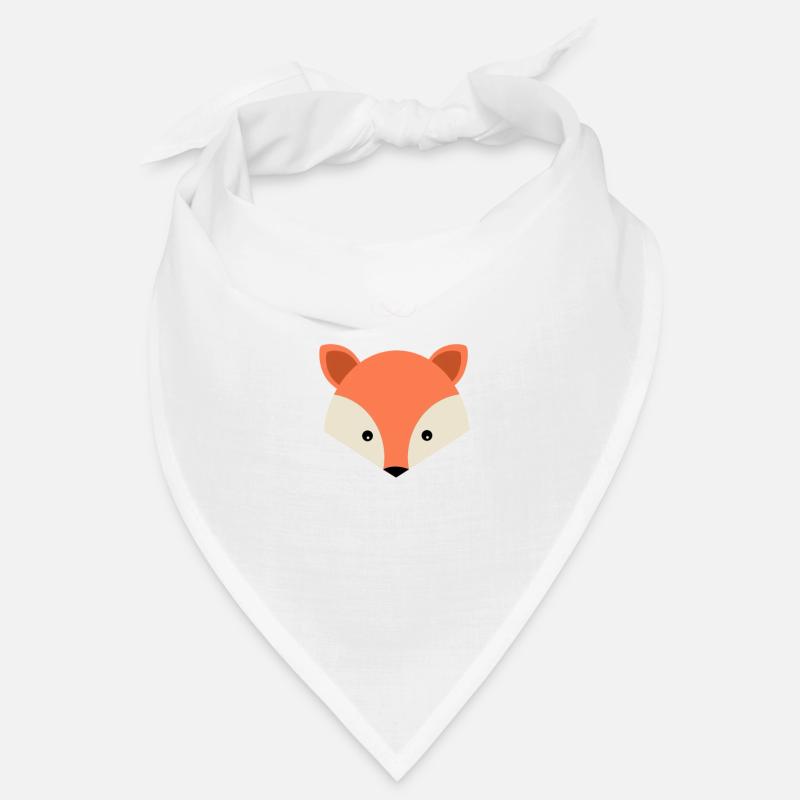 renard - Bandana - blanc
