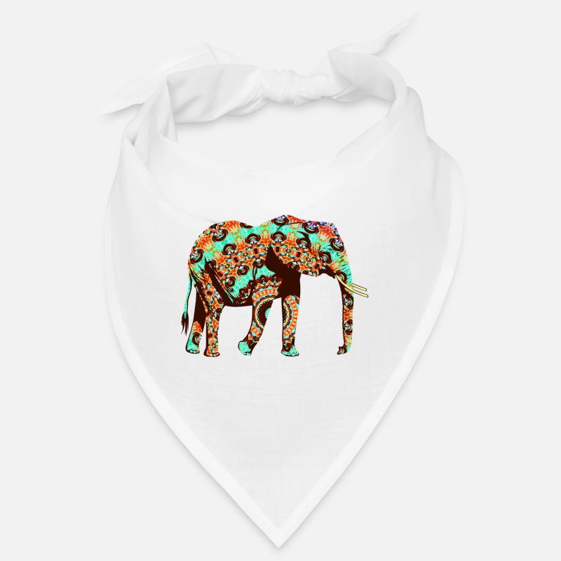 Indischer Elefant Mandala Muster Bandana