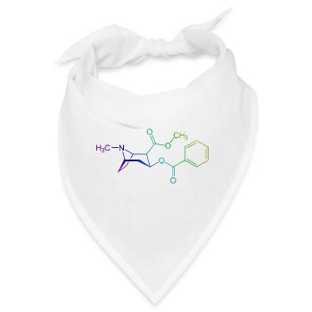 Koks Kokain farbig - Bandana - Weiß - Vorne