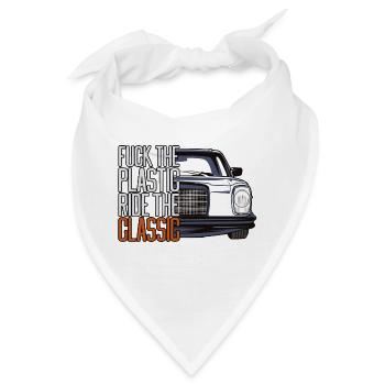 FTP Style Retro Car Silhouette - Bandana - Weiß - Vorne