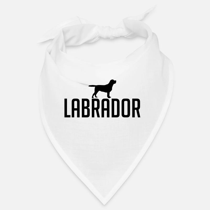 LABRADOR Hunderasse - Bandana - Weiß
