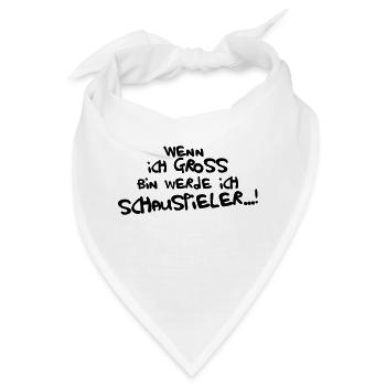 Ich werde Schauspieler - Bandana - Weiß - Vorne