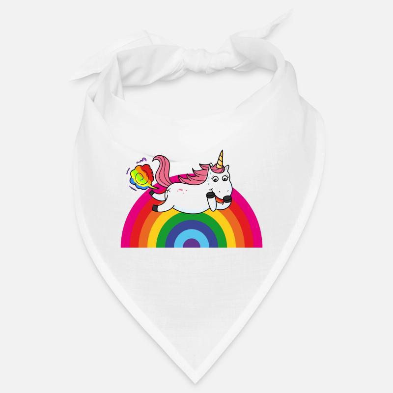 Furzendes Einhorn Regenbogen Bandana