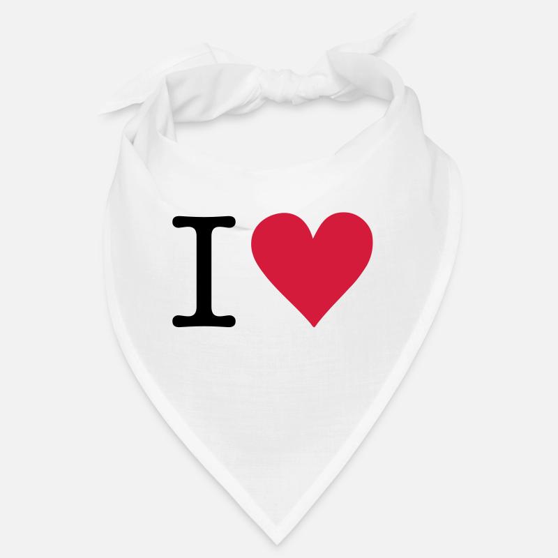 I Heart - American Typewriter Font Bandana