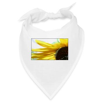 Sonnenblume - Bandana - Weiß - Vorne