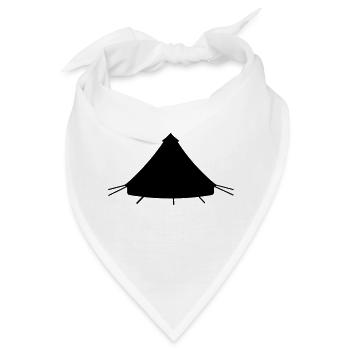 Zelt - Bandana - Weiß - Vorne
