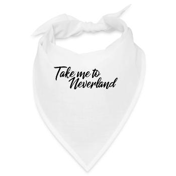 Take me to neverland - Bandana - Weiß - Vorne