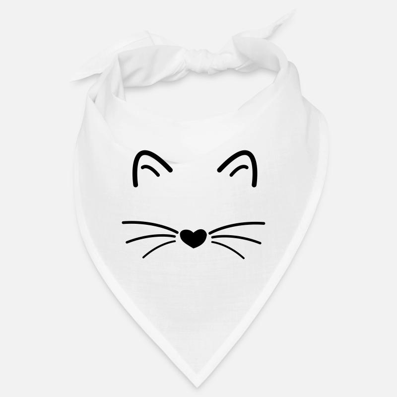 Katzen Geschenk Katzenkopf Bandana