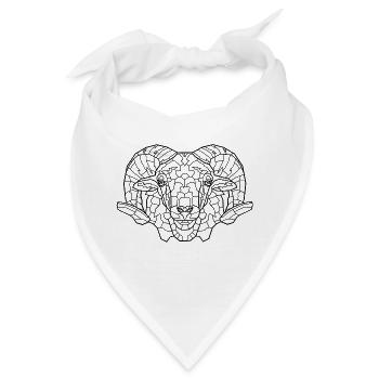 Widder - Bandana - Weiß - Vorne