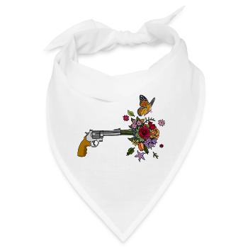 Die Pistole des Friedens - Bandana - Weiß - Vorne