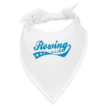 rowing is life - retro - Bandana - Weiß - Vorne