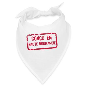 entworfen haute normandie Etikette - Bandana - Weiß - Vorne