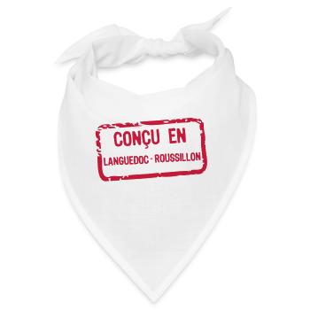 Etikett entworfen Languedoc Roussillon - Bandana - Weiß - Vorne