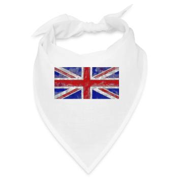 Union Jack Englische Flagge Great Britain - Bandana - Weiß - Vorne